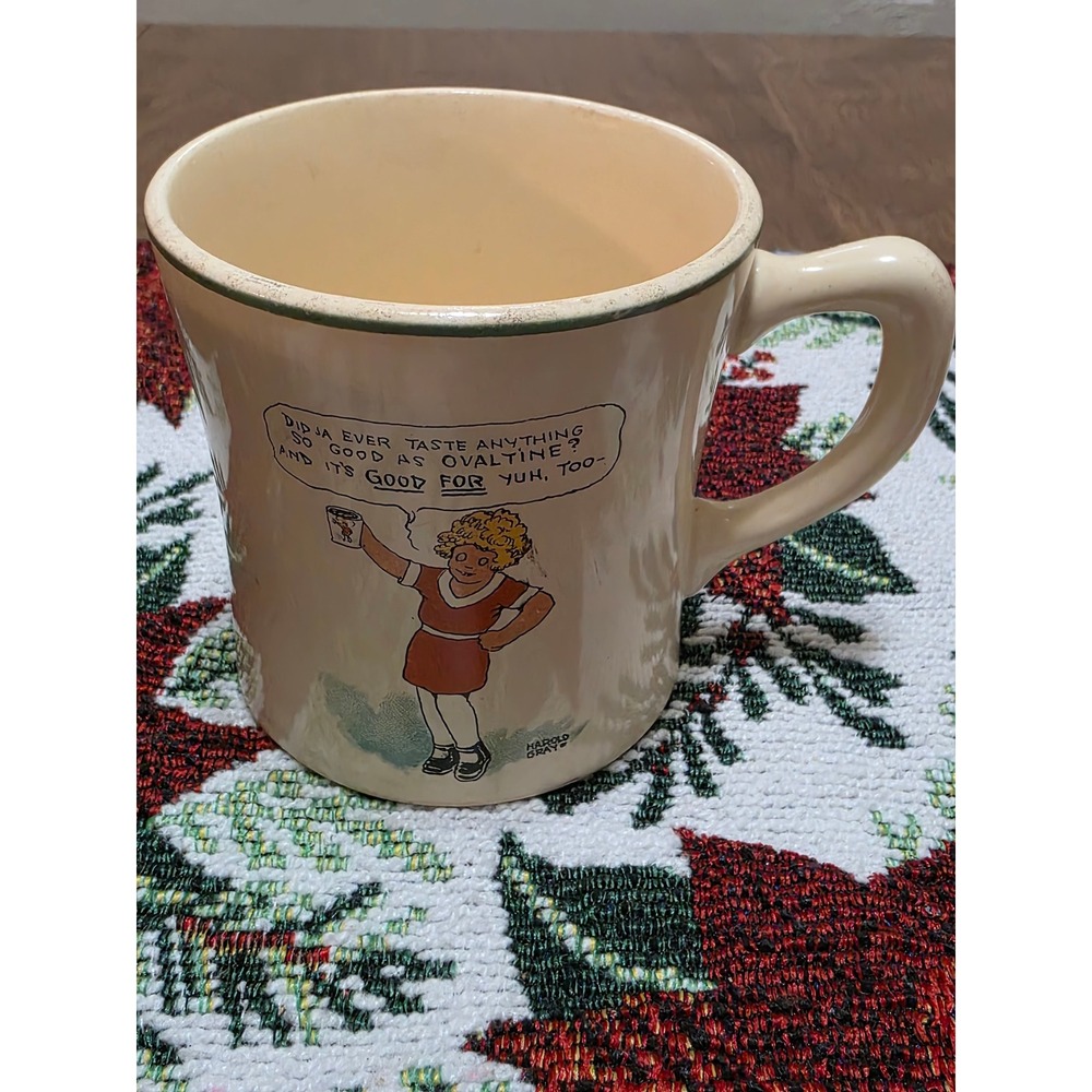 Vintage Ovaltine Little Orphan Annie Sandy Mug Harold Gray The Wander Co Chicago